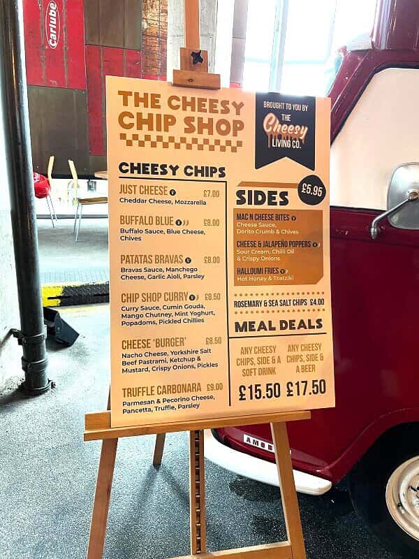 restaurant menu board